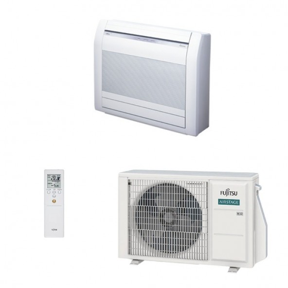 Fujitsu Mono Split 9000 Btu AGEG09KVCA AOEG09KVCA Condizionatore Bianco Pavimento KV WiFi Opzionale A+++ A+ R-32 Fujitsu