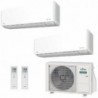 Fujitsu Dual Split 9000+12000 Btu AOEG18KBCA2 ASEH09KMCG ASEH12KMCG Condizionatore Bianco KMCG WiFi R-32 A+++ A++