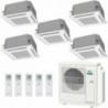 Fujitsu Penta Split 9+9+9+9+12 KV compatte WiFi Opzionale AOEG36KBTA5 4X AUXG09KVLA + AUXG12KVLA Condizionatore Bianco R-32
