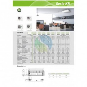 Fujitsu Mono Split Soffitto 36000 Btu ABEG36KRTA AOEG36KRTA Condizionatore Serie KR R-32 Trifase 380v Fujitsu