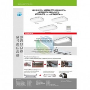 Fujitsu Mono Split Soffitto 18000 Btu ABEG18KRTA AOEG18KATA Condizionatore Serie Eco KR R-32 Monofase 220v Fujitsu