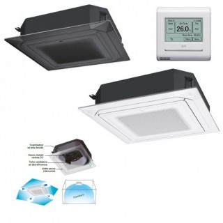 Fujitsu Mono Split Cassetta 18000 Btu AUXG18KRLB AOEG18KBTB Condizionatore Serie KR Circular Flow Nero R-32 Monofase 220v Fuj...