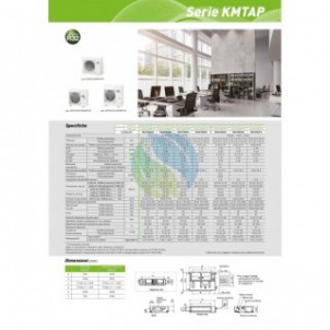 Fujitsu Mono Split Canalizzabile 36000 Btu ARXH36KMTAP AOEG36KRTA Condizionatore Serie KMTAP R-32 Trifase 380v Fujitsu