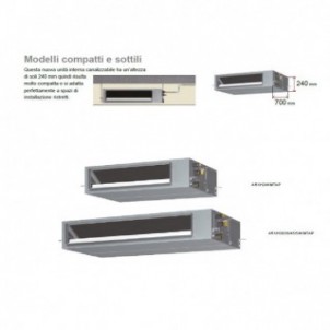 Fujitsu Mono Split Canalizzabile 54000 Btu ARXH54KMTAP AOEG54KRTA Condizionatore Serie KMTAP R-32 Trifase 380v Fujitsu