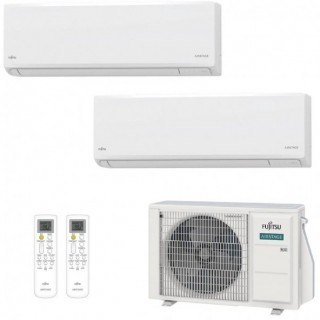 Fujitsu Dual Split 9000+12000 Btu AOEG14KBCA2 ASEH09KNCA ASEH12KNCA Condizionatore Bianco KN WiFi R-32 A+++ A++ Fujitsu