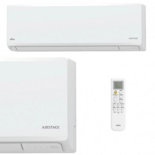 Fujitsu Dual Split 7000+12000 Btu AOEG18KBCA2 ASEH07KNCA ASEH12KNCA Condizionatore Bianco KN WiFi R-32 A+++ A++ Fujitsu