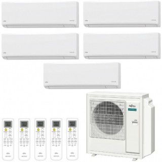 Fujitsu Penta Split 9+9+9+9+12 KN WiFi AOEG36KBTA5 4X ASEH09KNCA + ASEH12KNCA Condizionatore Bianco R-32 Fujitsu