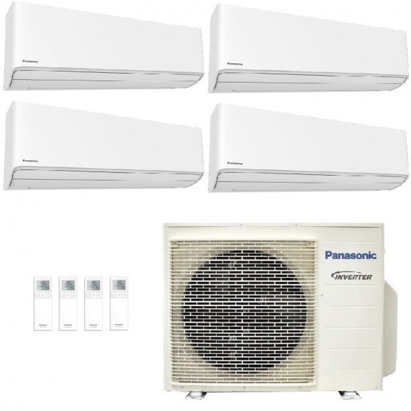 Panasonic Quadri Split 9+9+9+9 CU-4Z80CBE CS-Z25CKEW CS-Z25CKEW CS-Z25CKEW CS-Z25CKEW Condizionatore Z Etherea Bianco WiFi Pa...