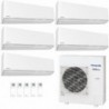 Panasonic Penta Split 7+7+7+7+9 CU-5Z90CBE Condizionatore Serie Z Etherea WiFi Bianco R-32 A+++ A+ Inverter