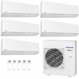 Panasonic Penta Split 12+12+12+12+12 CU-5Z90CBE Condizionatore Serie Z Etherea WiFi Bianco R-32 A+++ A+ Inverter Panasonic
