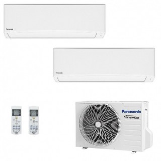 Panasonic Dual Split 7000+12000 Btu CU-2Z50CBE CS-TZ20CKEW CS-TZ35CKEW Condizionatore TZ Compatta Bianco Inverter WiFi R-32 P...