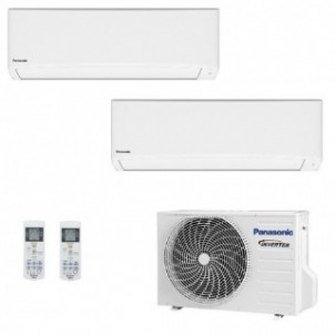 Panasonic Dual Split 7000+12000 Btu CU-2Z50CBE CS-TZ20CKEW CS-TZ35CKEW Condizionatore TZ Compatta Bianco Inverter WiFi R-32 P...