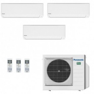Panasonic Trial Split 5000+5000+12000 CU-3Z52CBE CS-MTZ16CKE CS-MTZ16CKE CS-TZ35CKEW Condizionatore TZ Compatta Bianco WiFi R...