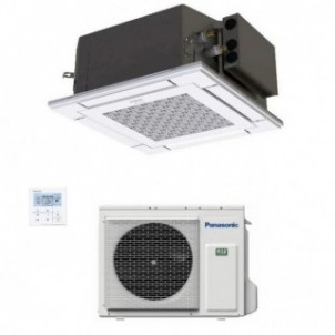 Panasonic Mono Split Cassetta 12000 Btu S-36PY3E U-36PZ3E5 Condizionatore 60 x 60 4 vie Bianco WiFi Opzionale A++ A++ R-32 Pa...