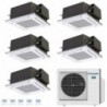 Panasonic Penta Split Cassetta 60 x 60 4 vie 12+12+12+12+12 CU-5Z90CBE Condizionatore Serie WiFi Opzionale Bianco R-32 A+++ A+