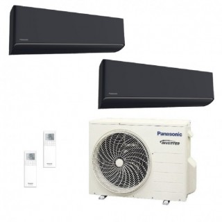 Panasonic Dual Split 9000+12000 Btu CU-2Z35CBE CS-XZ25CKEW-H CS-XZ35CKEW-H Condizionatore Etherea Grigio Grafite WiFi R-32 Pa...