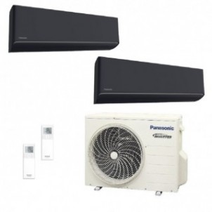 Panasonic Dual Split 9000+12000 Btu CU-2Z35CBE CS-XZ25CKEW-H CS-XZ35CKEW-H Condizionatore Etherea Grigio Grafite WiFi R-32 Pa...