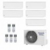 Panasonic Penta Split 9+9+9+9+12 CU-5Z90CBE Condizionatore Serie TZ Compatta WiFi Bianco R-32 A+++ A++ Inverter