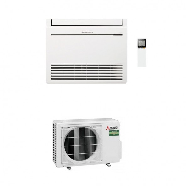 Mitsubishi Mono Split 9000 Btu Pavimento MFZ-KT25VGK SUZ-M25VA Condizionatore Bianco MFZ-KT WiFi A++ A+ R-32 Mitsubishi