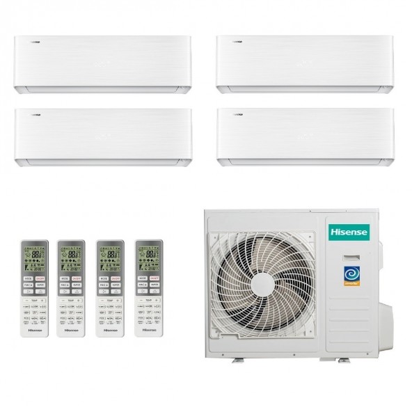 Hisense Quadri Split 9+9+9+12 4AMW81U4RJC QH25XV4AG QH25XV4AG QH25XV4AG QH35XV4AG Condizionatore Energy PRO X R-32 Hisense