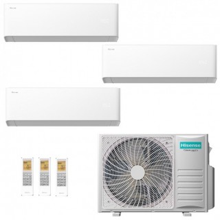 Hisense Trial Split 7+7+12 Btu 3AMW52U4RJC HB20XU0AG HB20XU0AG HB35XU0AG Condizionatore UNI HB Bianco WiFi R-32 Hisense