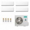 Hisense Quadri Split 12+12+12+12 5AMW105U4RQC HB35XU0AG HB35XU0AG HB35XU0AG HB35XU0AG Condizionatore UNI HB R-32 WiFi