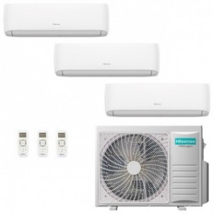 Hisense Trial Split 9+9+9 Btu 3AMW72U4RJC CF25YR4BG CF25YR4BG CF25YR4BG Condizionatore Hi Comfort Bianco WiFi R-32 Hisense
