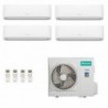 Hisense Quadri Split 7000+7000+7000+7000 4AMW81U4RJC CF20YR4BG CF20YR4BG CF20YR4BG CF20YR4BG Condizionatore Hi Comfort R-32