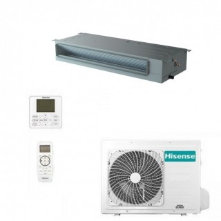 Hisense Mono Split Canalizzato 12000 Btu ADT35UX4RBL8 AUW35U4RS8 Slim Condizionatore 220 v Monofase R-32 WiFi Opz Hisense