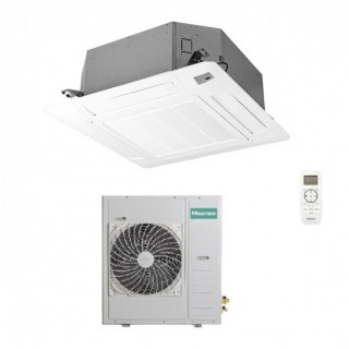 Hisense Mono Split Cassetta 90x90 47600 Btu AUC140UR4RKC8 AUW140U6RN8-T Condizionatore Trifase 380 v R-32 WiFi Opz Hisense