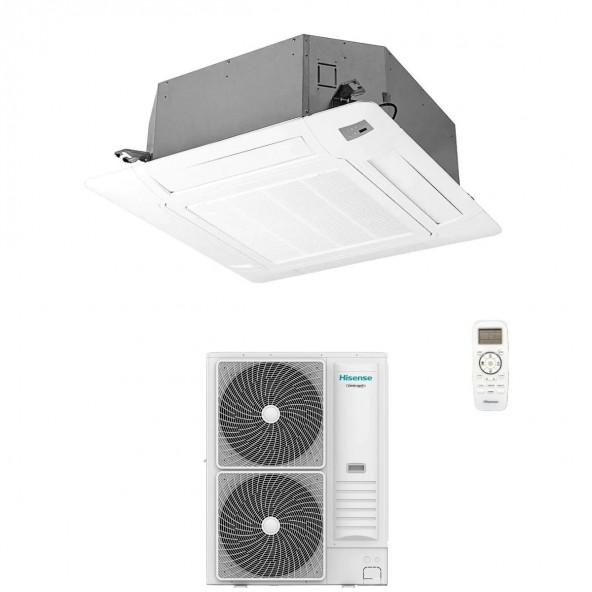 Hisense Mono Split Cassetta 90x90 60000 Btu AUC175UR4RKC8 AUW175U6RW8-T Condizionatore Trifase 380 v R-32 WiFi Opz Hisense