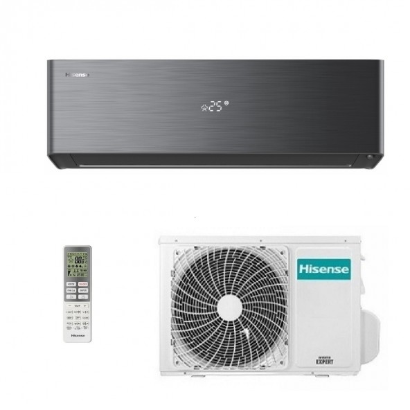 Hisense Mono Split 9000 Btu QH25XV4BG AS25XV04W Condizionatore Serie Energy PRO X Nero WiFi A+++ A+++ Inverter R-32 Hisense