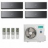 Hisense Quadri Split 9000+9000+9000+9000 4AMW81U4RJC QH25XV4BG QH25XV4BG QH25XV4BG QH25XV4BG Condizionatore Energy PRO X R-32