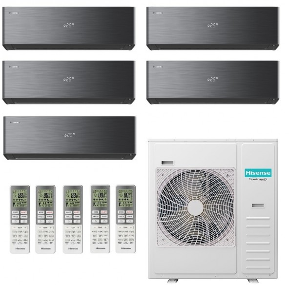 Hisense Penta Split Energy PRO X 9+9+9+9+12 5AMW105U4RQC 5 split QH25XV4BG Condizionatore WiFi Parete Hisense
