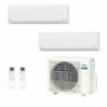 Fujitsu Dual Split 9000+12000 Btu AOEH14KACB2 ASEH09KLTBL ASEH12KLTBL Condizionatore Bianco KL WiFi R-32 A+++ A++