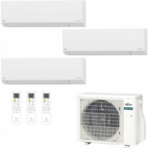 Fujitsu Trial Split 9000+9000+12000 AOEH18KACB3 ASEH09KLTBL ASEH09KLTBL ASEH12KLTBL Condizionatore KL Bianco R-32 A+++ A++ Fu...