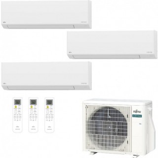 Fujitsu Trial Split 12000+12000+12000 AOEH18KACB3 ASEH12KLTBL ASEH12KLTBL ASEH12KLTBL Condizionatore KL Bianco R-32 A++ A+ Fu...