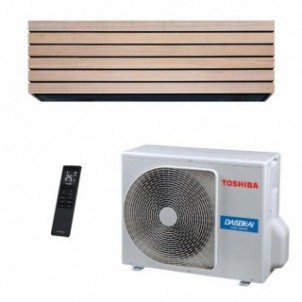 Toshiba Mono Split Daiseikai 10 WOOD 9000 Btu RAS-B10S4KVDG-E RAS-10S4AVPG-E Condizionatore Legno WiFi A+++ A+++ R-32 Toshiba