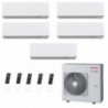 Toshiba Penta Split Daiseikai 10 WHITE 12+12+12+12+12 Btu RAS-5M34G3AVG-E1 Condizionatore Parete WiFi R-32 Bianco
