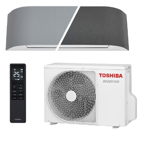 Toshiba Mono Split Haori 15000 Btu RAS-B16N4KVRG-E RAS-16J2AVSG-E1 Condizionatore Grigio WiFi A+++ A++ R-32 Toshiba