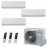 Toshiba Trial Split Shorai Edge 5000+5000+5000 Btu RAS-3M18G3AVG-E Condizionatore Parete WiFi A++ A++ R-32 Bianco