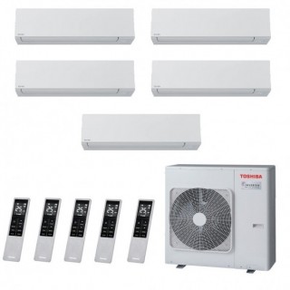 Toshiba Penta Split Shorai Edge 9+9+9+12+12 Btu RAS-5M34G3AVG-E1 Condizionatore Parete WiFi R-32 Bianco Toshiba