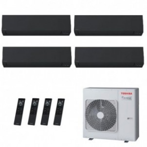 Toshiba Quadri Split Shorai Edge 7000+7000+7000+7000 Btu RAS-4M27G3AVG-E Condizionatore Parete WiFi R-32 Nero Toshiba
