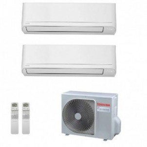 Toshiba Dual Split Seiya Smart 7000+7000 Btu RAS-2M14G3AVG-E Condizionatore Bianco WiFi A++ A++ R-32 Toshiba