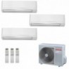 Toshiba Trial Split Seiya Smart 5000+5000+12000 Btu RAS-3M18G3AVG-E Condizionatore Parete WiFi A+++ A++ R-32 Bianco