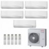 Toshiba Penta Split Seiya Smart 9+9+9+12+12 Btu RAS-5M34G3AVG-E1 Condizionatore Parete WiFi R-32 Bianco